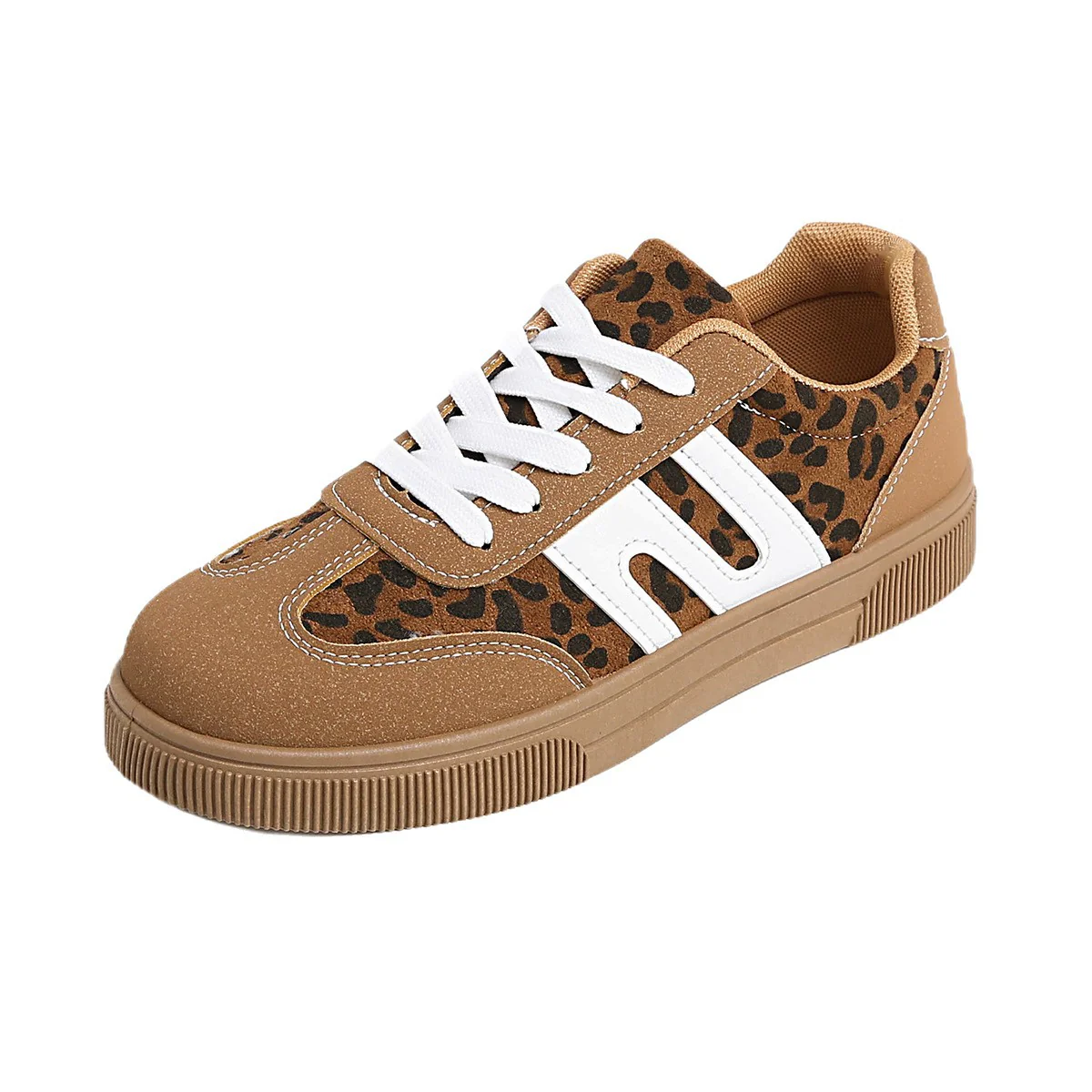 Damen Sneakers im eleganten Leo-Design mit abriebfester Sohle und atmungsaktiver Konstruktion Heidi Mode - Image 5