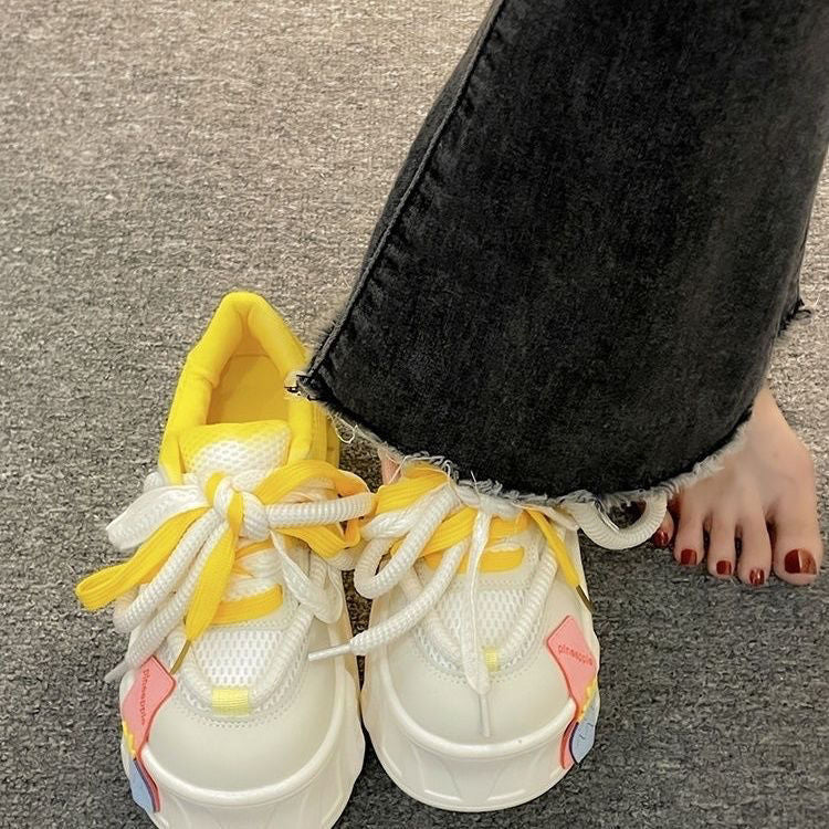 Damen Sneakers im farbenfrohen Design mit atmungsaktiver Sohle Heidi Mode - Image 7
