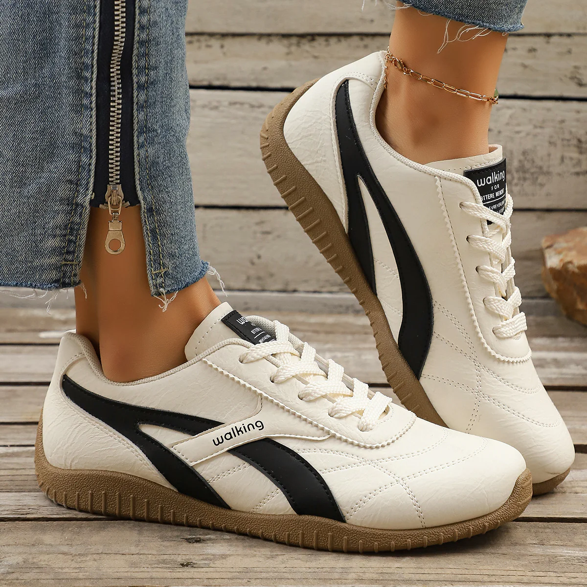 Damen Sneakers im klassisch-modernen Design mit atmungsaktiver Oberfläche Heidi Mode - Image 3