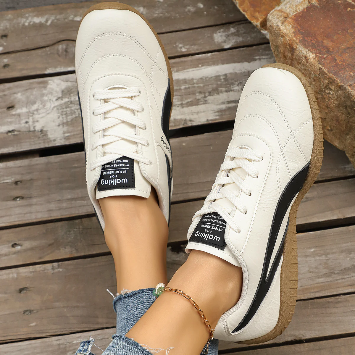 Damen Sneakers im klassisch-modernen Design mit atmungsaktiver Oberfläche Heidi Mode - Image 4