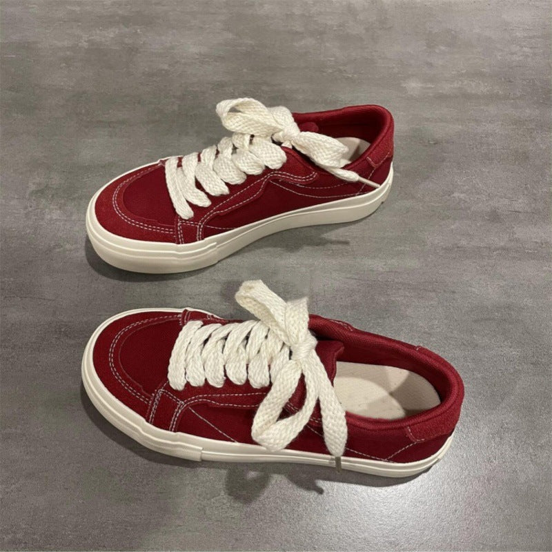 Damen Sneakers im lässigen Skater-Design mit dicker Laufsohle Heidi Mode - Image 2