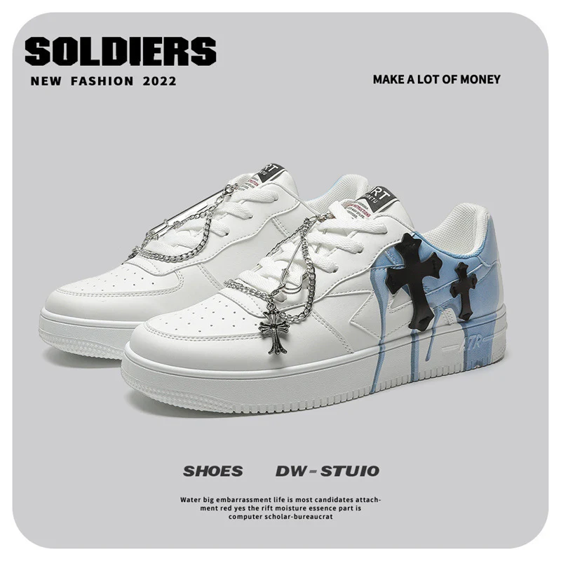 Damen Sneakers im modernen Design mit einzigartigem Ketten-Detail Heidi Mode