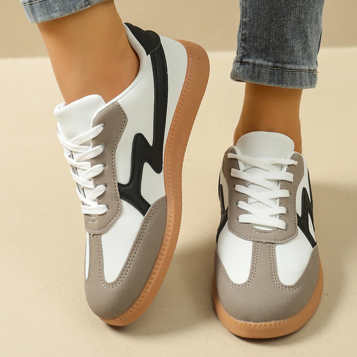 Damen Sneakers im modernen Design mit innovativer Profilsohle Heidi Mode - Image 4