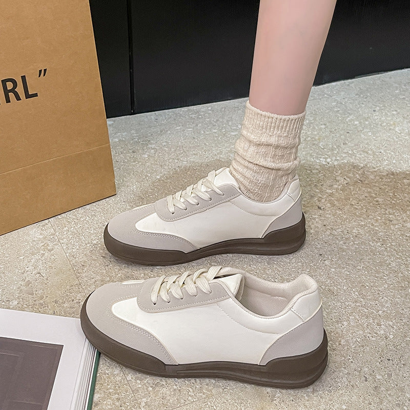 Damen Sneakers im modernen minimalistischen Design mit rutschfester Sohle Heidi Mode
