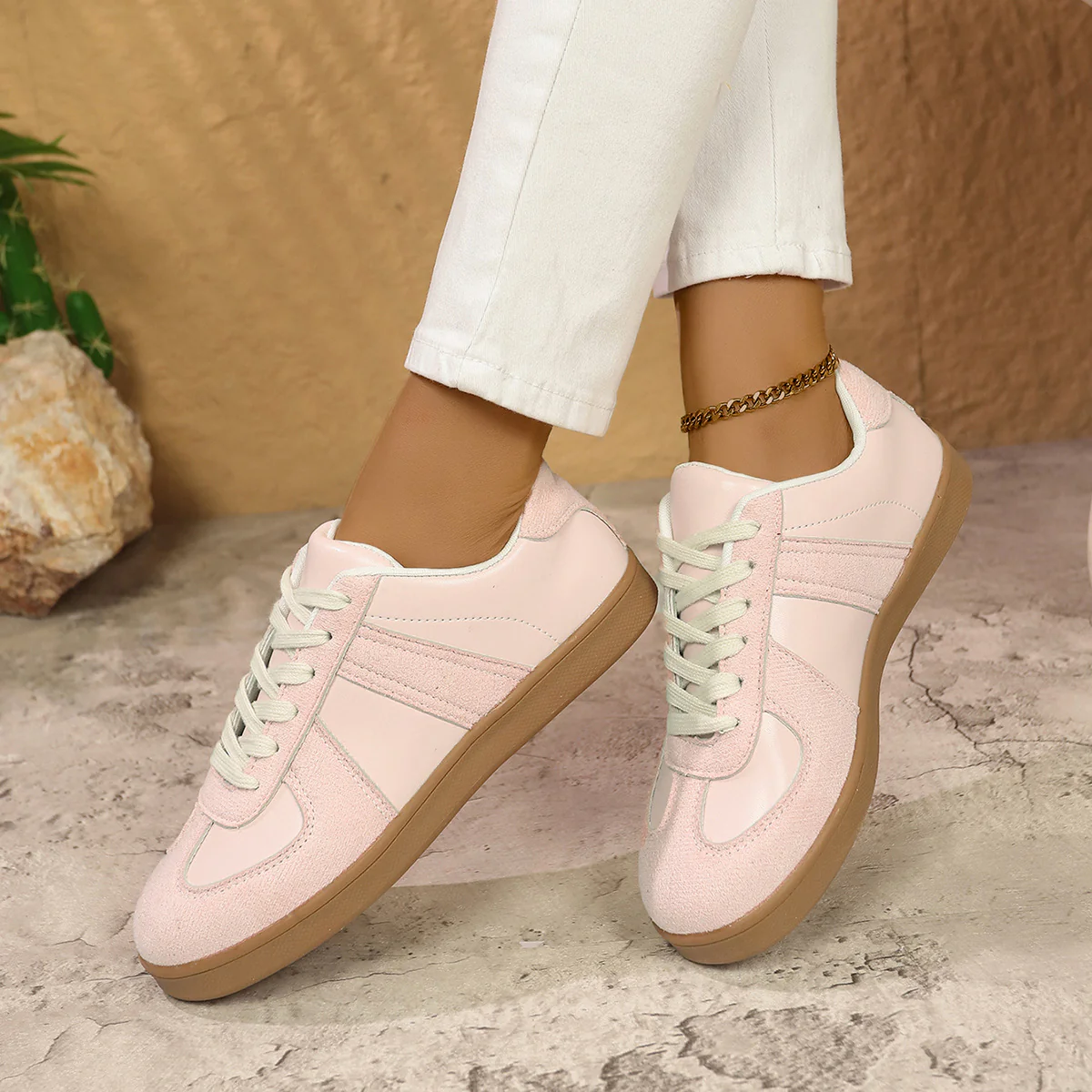 Damen Sneakers im modernen Retro-Design mit weicher Sohle und atmungsaktivem Obermaterial Heidi Mode - Image 3