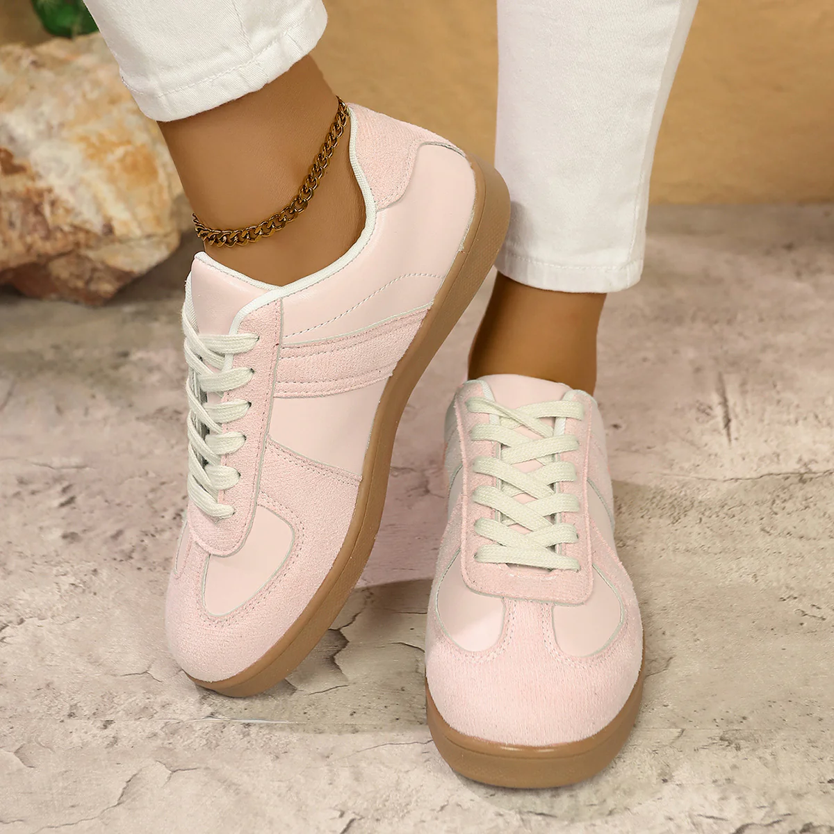 Damen Sneakers im modernen Retro-Design mit weicher Sohle und atmungsaktivem Obermaterial Heidi Mode - Image 4