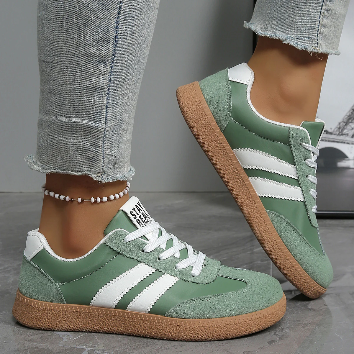 Damen Sneakers im modernen Sportdesign mit bequemer Dämpfung Heidi Mode - Image 4