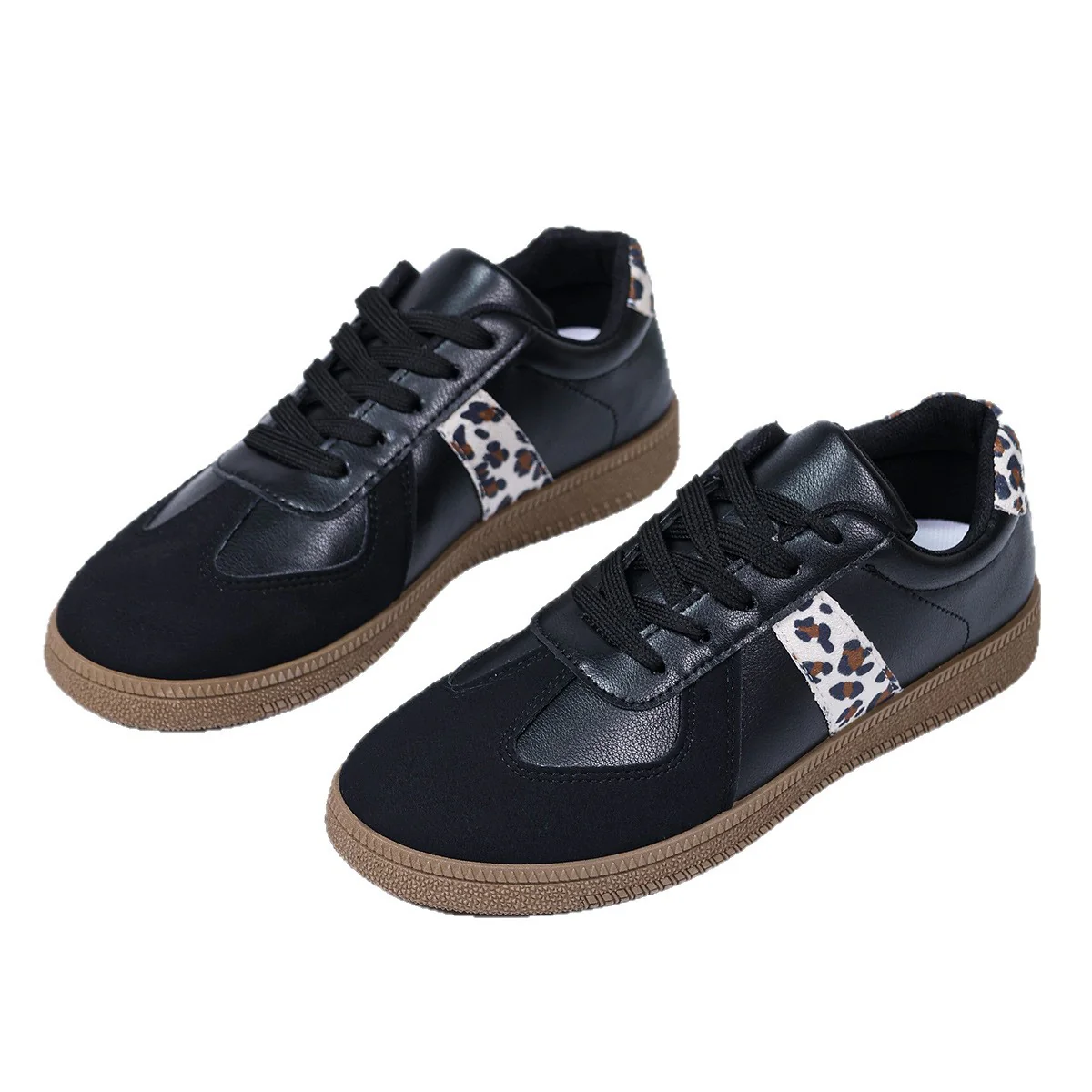 Damen Sneakers im modischen Leo-Design mit bequemer Sohle Heidi Mode - Image 5