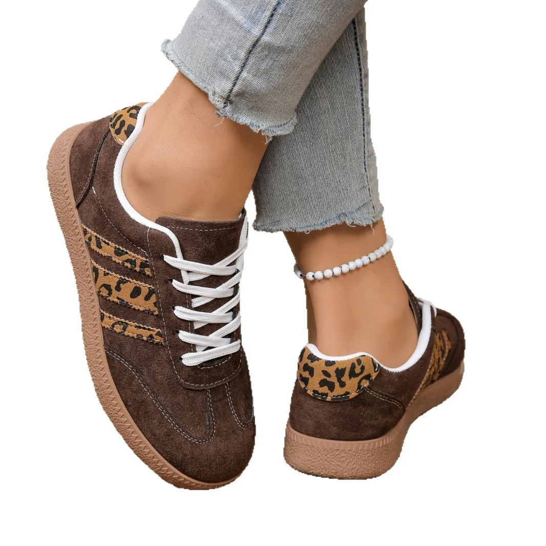 Damen Sneakers im modischen Leo-Design mit weicher Sohle Heidi Mode - Image 5