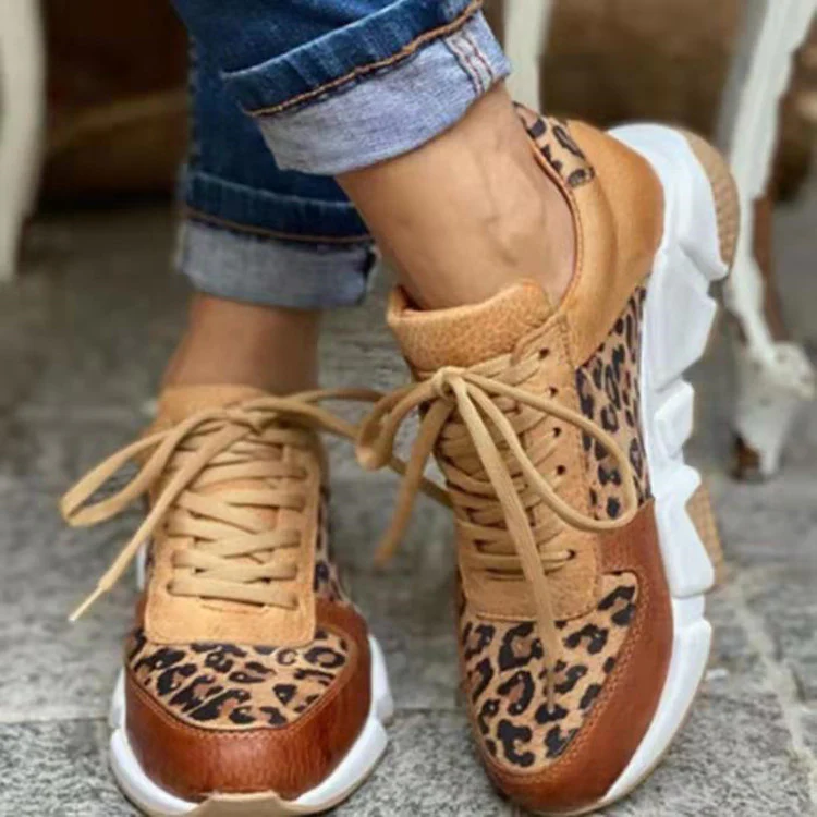 Damen Sneakers im modischen Leoparden-Design mit atmungsaktiver Oberflächenstruktur Heidi Mode - Image 6