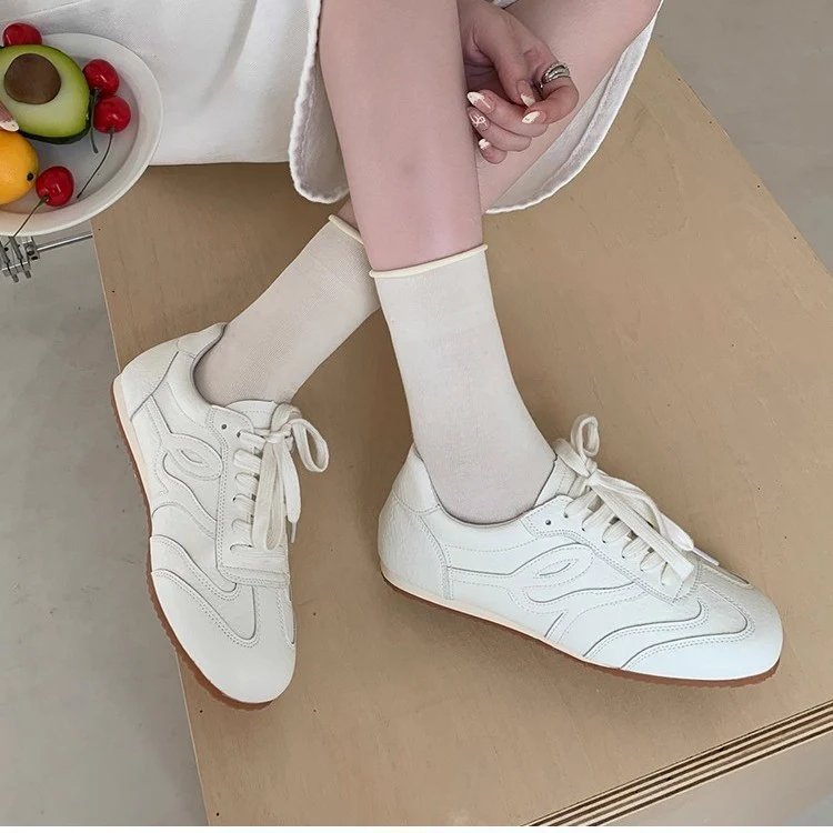 Damen Sneakers im Retro-Design mit atmungsaktivem Obermaterial und robustem Profil Heidi Mode - Image 4