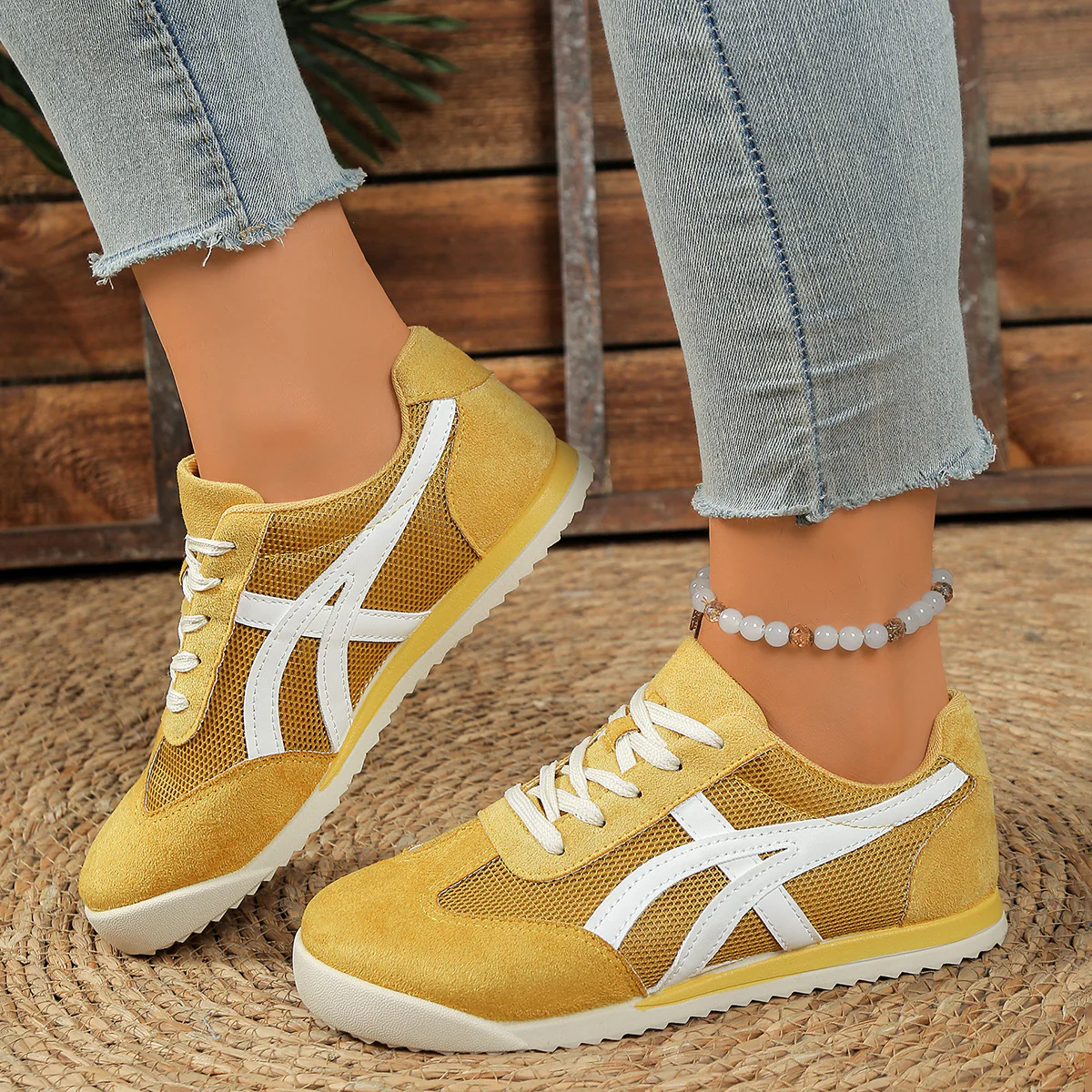 Damen Sneakers im sportiven Mesh-Design mit bequemer Dämpfung Heidi Mode - Image 3