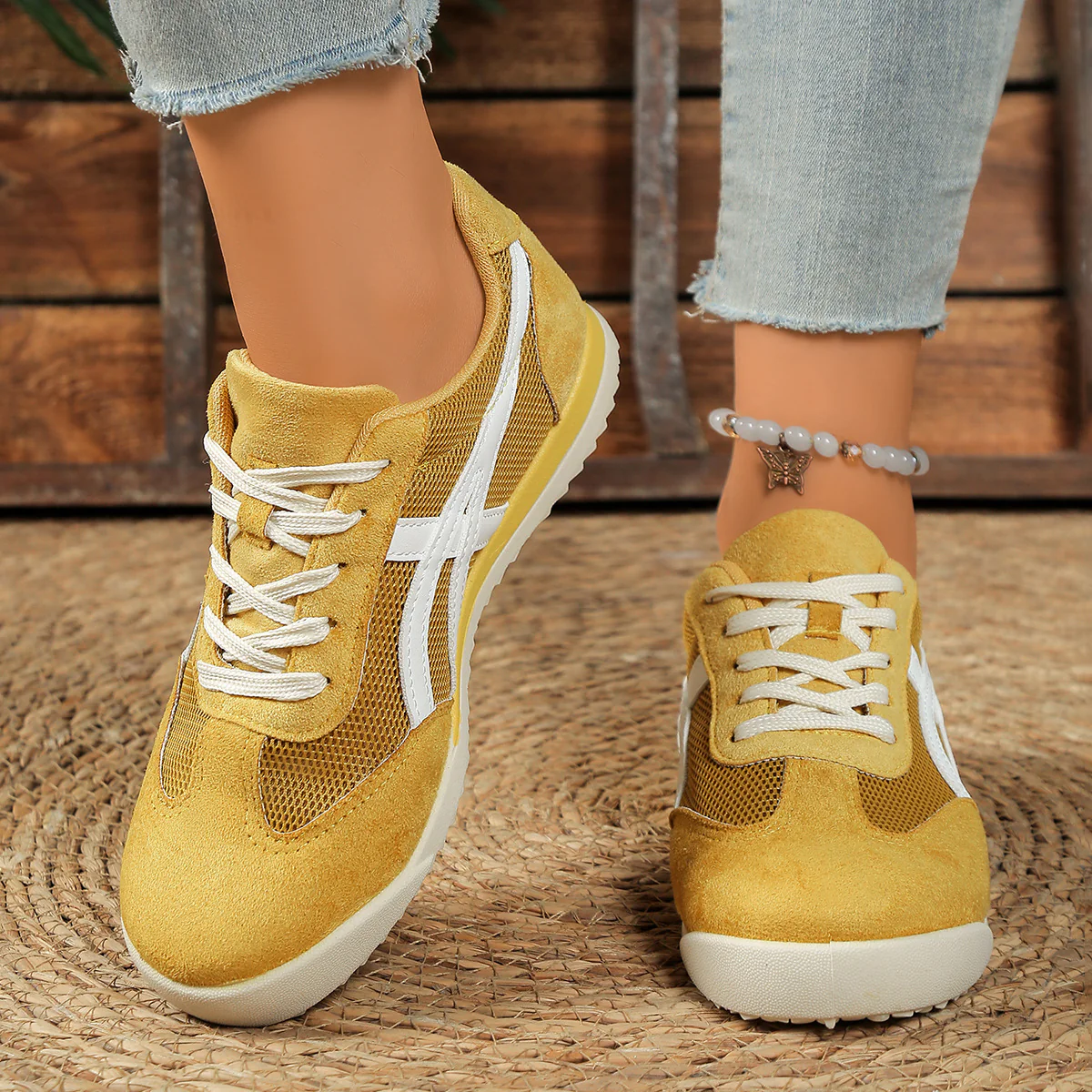 Damen Sneakers im sportiven Mesh-Design mit bequemer Dämpfung Heidi Mode - Image 4