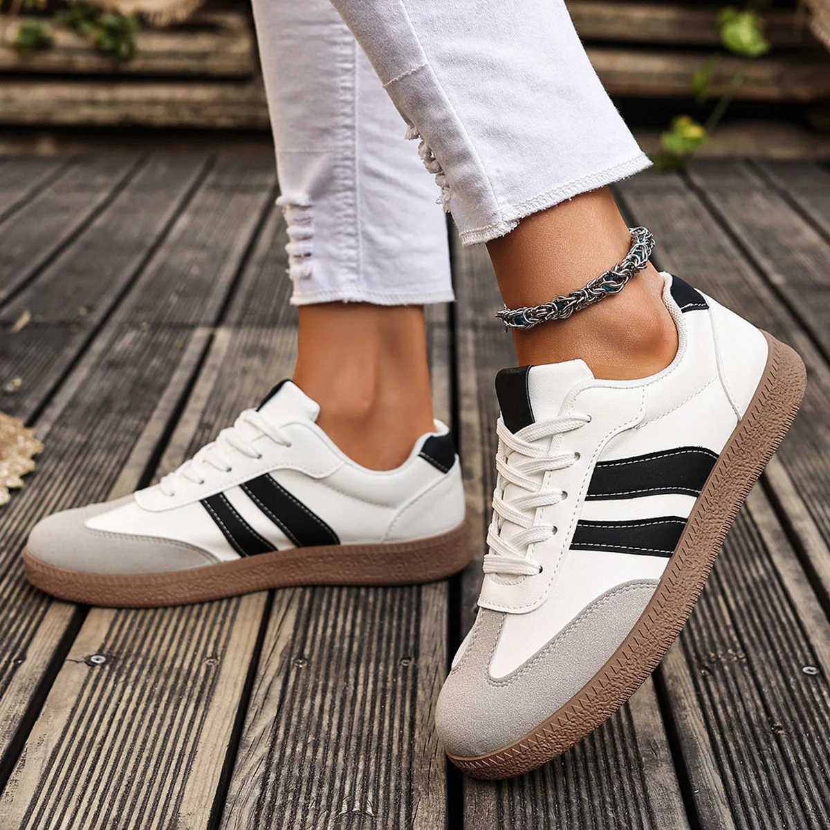 Damen Sneakers im sportlich-eleganten Design mit dämpfender Sohle Heidi Mode - Image 4