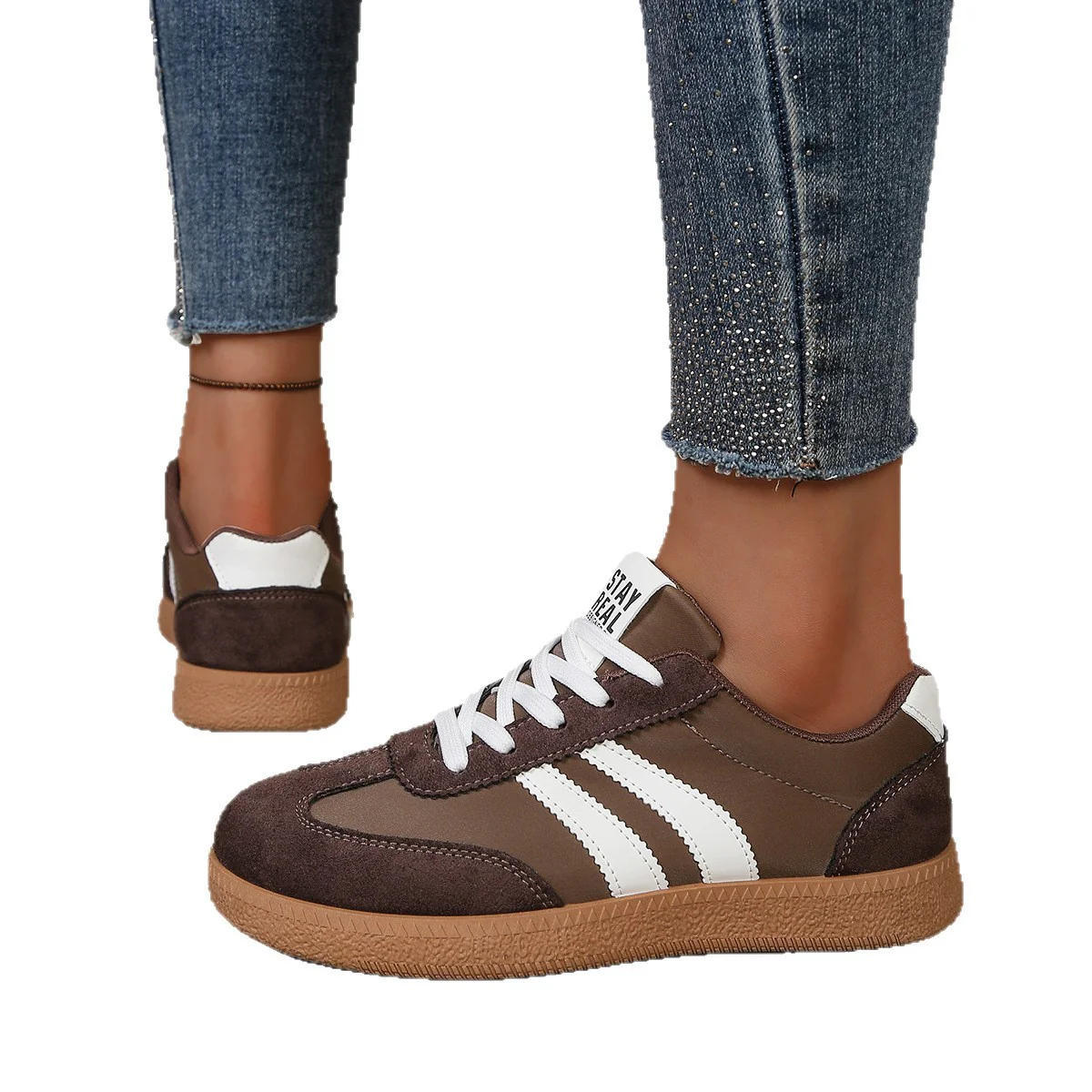 Damen Sneakers im sportlich-eleganten Design mit rutschfester Laufsohle Heidi Mode - Image 5