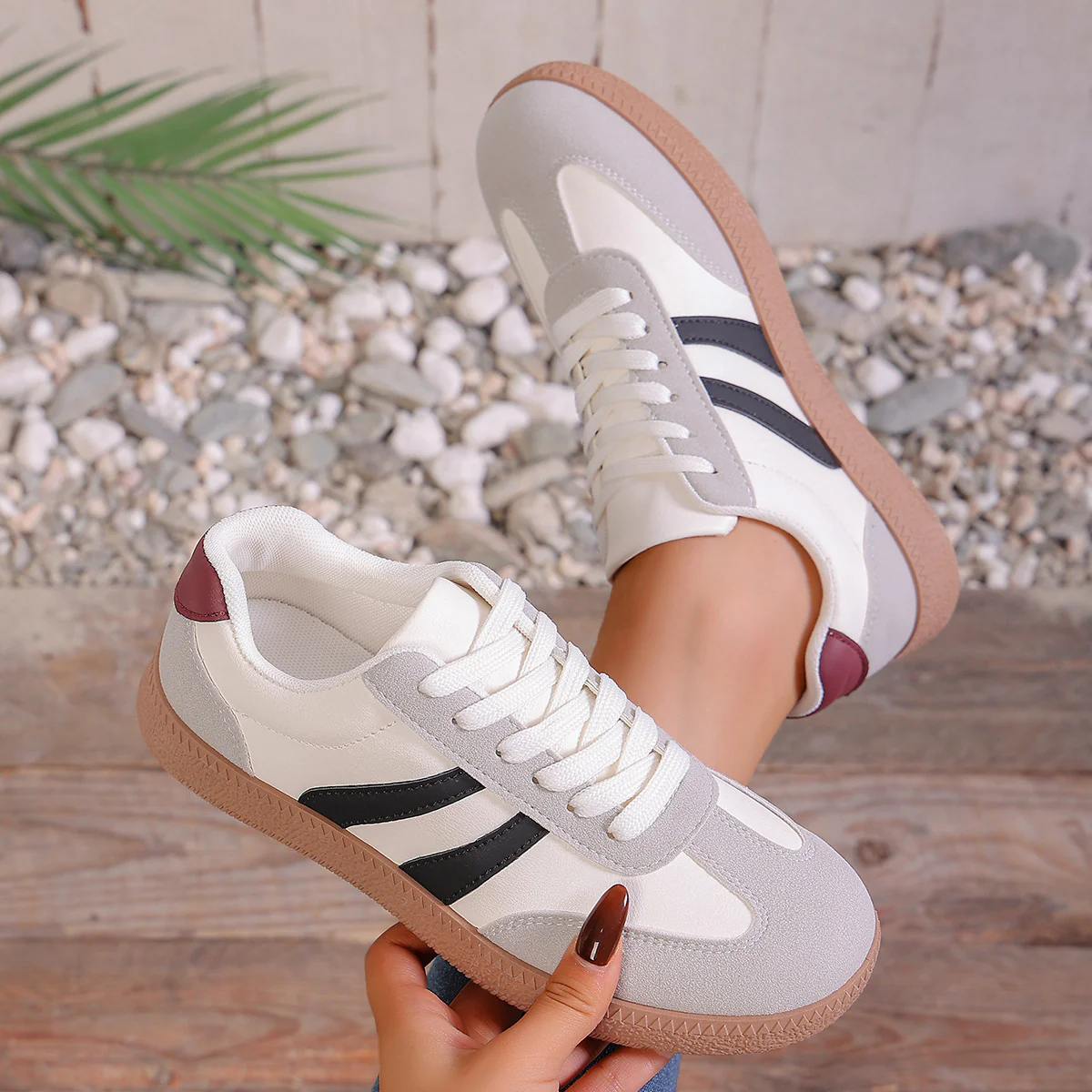 Damen Sneakers im sportlich-eleganten Design mit rutschfester Sohle Heidi Mode - Image 3