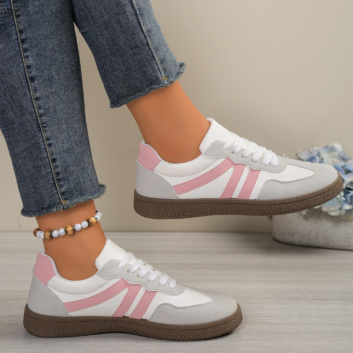 Damen Sneakers im sportlichen Design mit atmungsaktivem Obermaterial und bequemer Dämpfung Heidi Mode - Image 2
