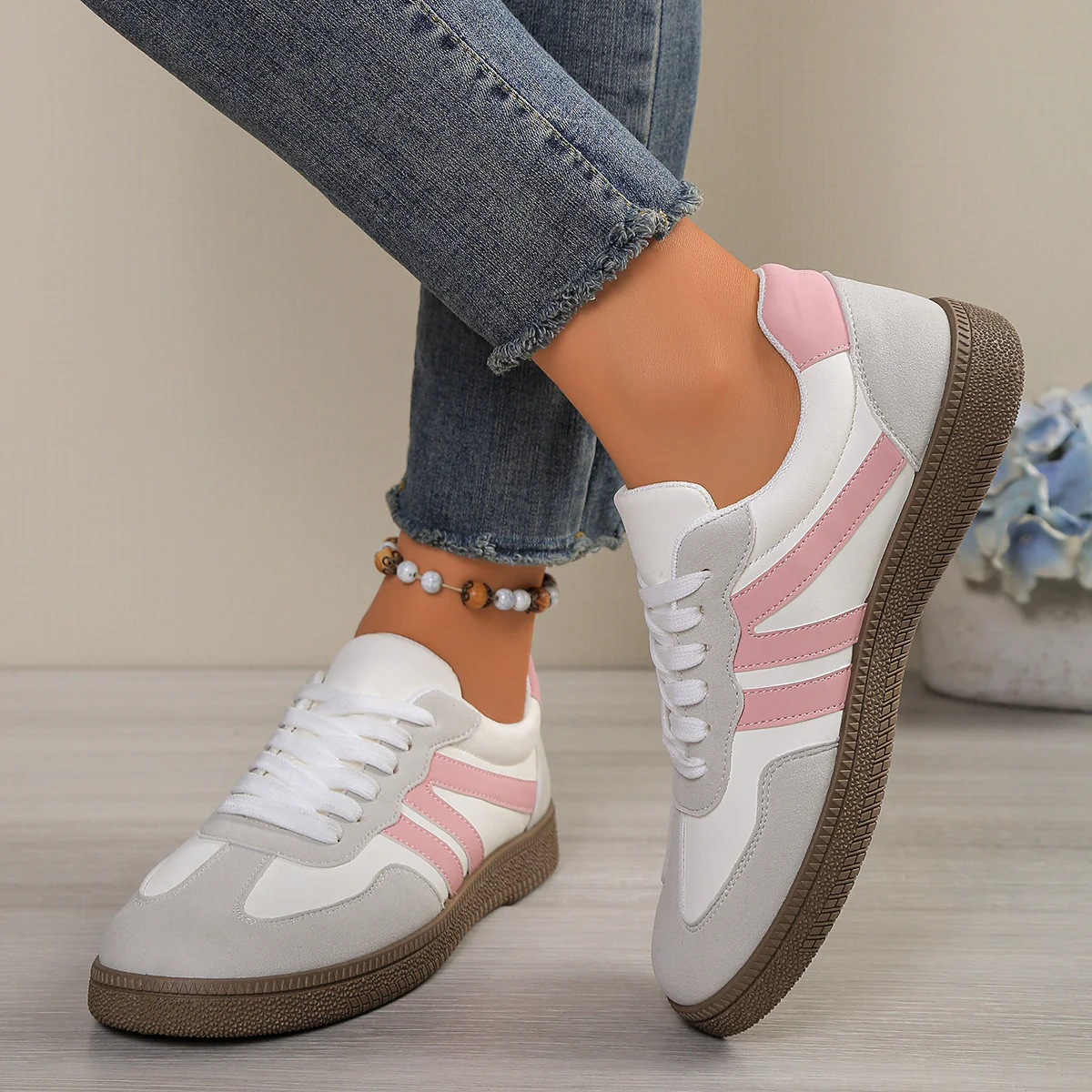 Damen Sneakers im sportlichen Design mit atmungsaktivem Obermaterial und bequemer Dämpfung Heidi Mode - Image 3