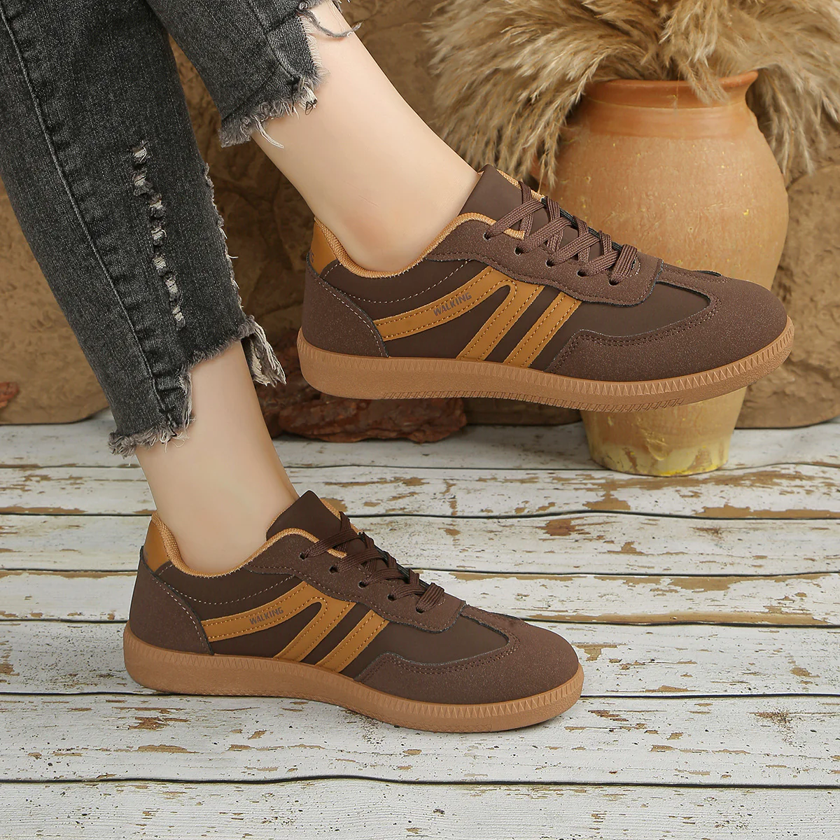 Damen Sneakers im sportlichen Design mit dämpfender Sohle Heidi Mode - Image 2