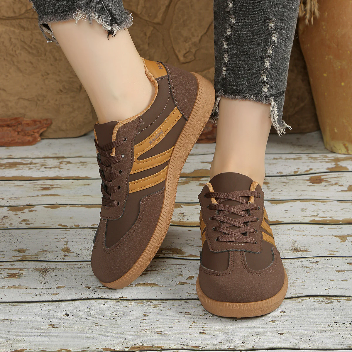 Damen Sneakers im sportlichen Design mit dämpfender Sohle Heidi Mode - Image 3