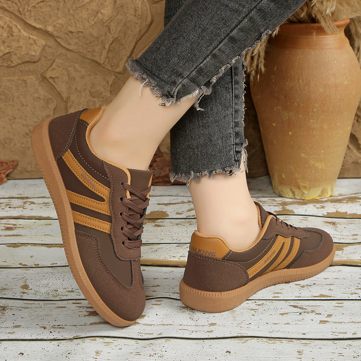 Damen Sneakers im sportlichen Design mit dämpfender Sohle Heidi Mode - Image 4