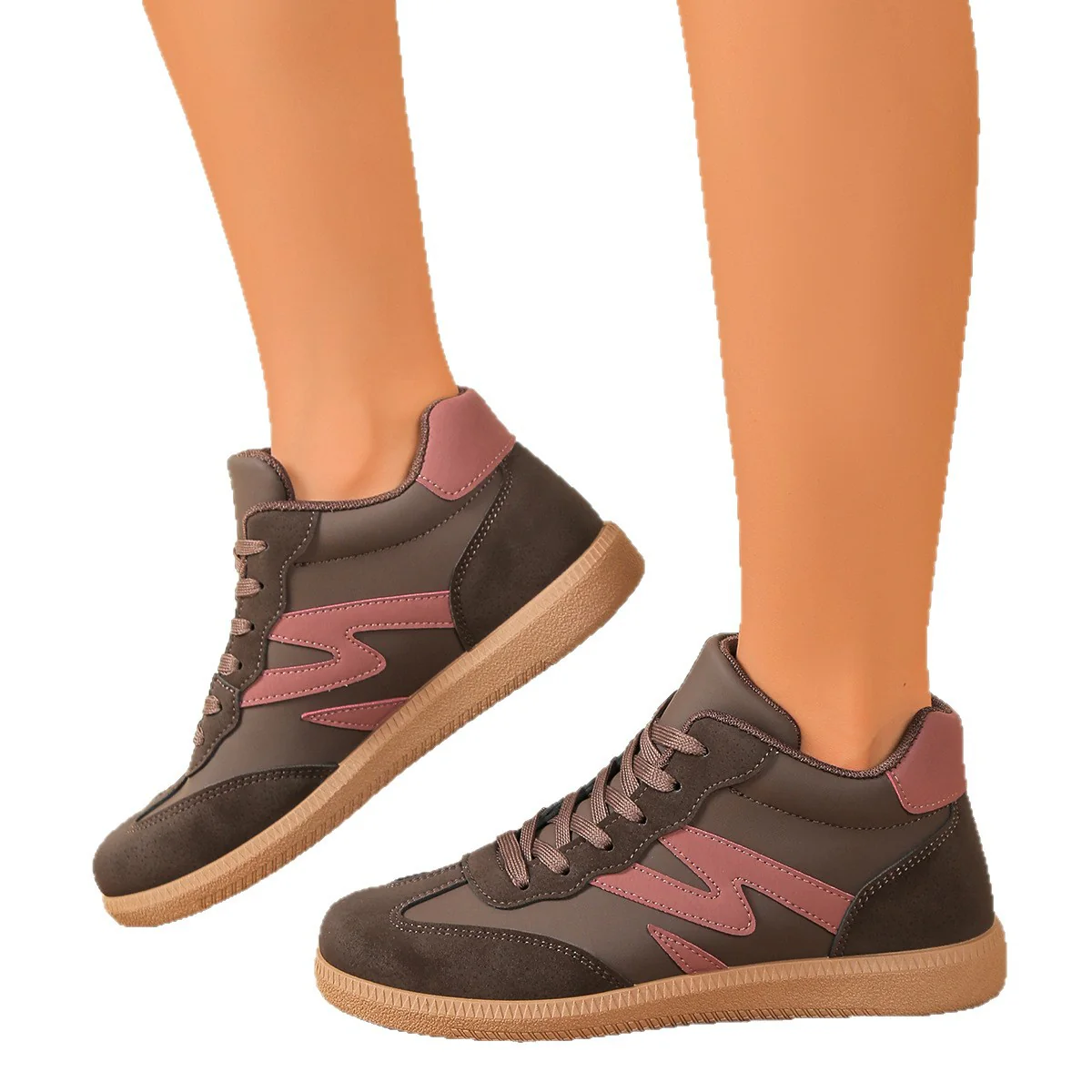 Damen Sneakers im sportlichen High-Top-Stil mit modischen Akzenten Heidi Mode - Image 5