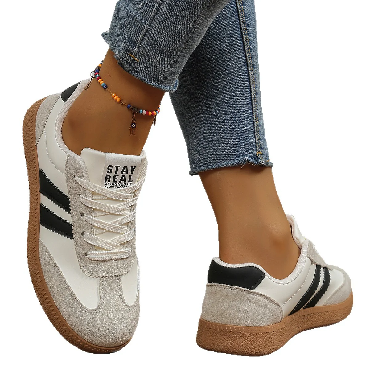 Damen Sneakers im sportlichen Retro-Design mit atmungsaktiven Mesh-Einsätzen und bequemer Sohle Heidi Mode - Image 5