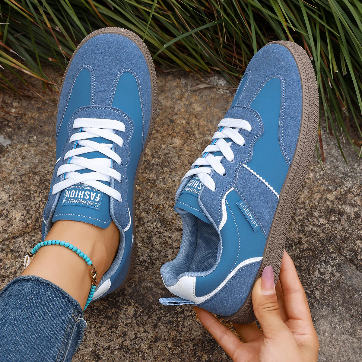 Damen Sneakers im sportlichen Retro-Look mit bequemer Dämpfung Heidi Mode - Image 2