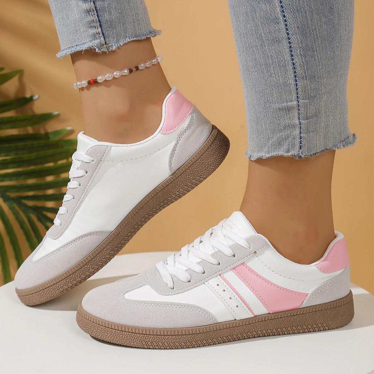 Damen Sneakers im sportlichen Retro-Look mit hochwertiger Verarbeitung Heidi Mode - Image 2
