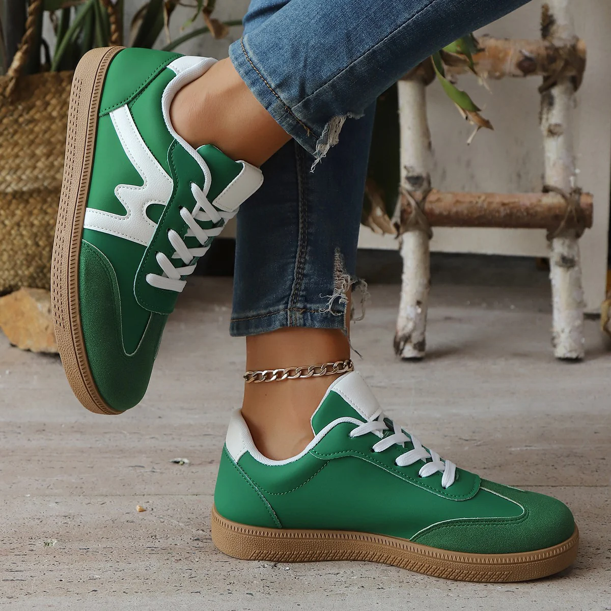 Damen Sneakers im sportlichen Retro-Look mit komfortabler Dämpfung Heidi Mode - Image 4