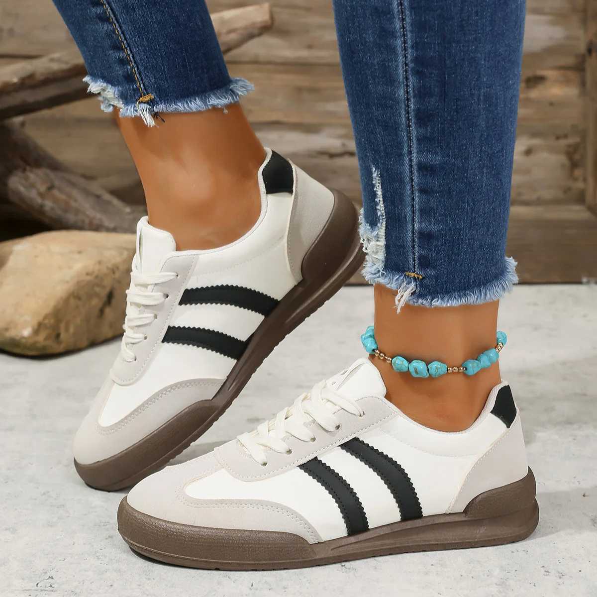 Damen Sneakers im sportlichen Vintage-Stil von Heidi Mode - Image 6