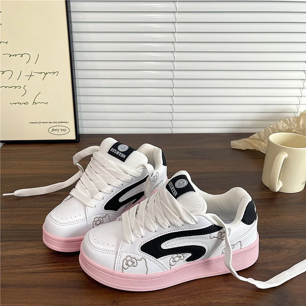 Damen Sneakers im trendigen Cartoon-Design mit gepolsterter Innensohle Heidi Mode - Image 6