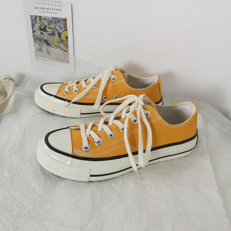 Damen Sneakers Im Trendigen Vintage-Design mit Bequemer Schnürung und Atmungsaktiver Obermaterialkombination Heidi-Mode - Image 7