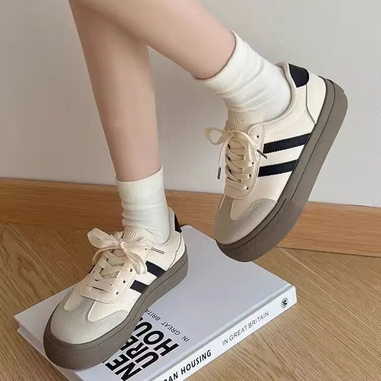 Damen Sneakers im urbanen Retro-Design mit stabiler Sohle und hochwertigem Obermaterial Heidi Mode - Image 6