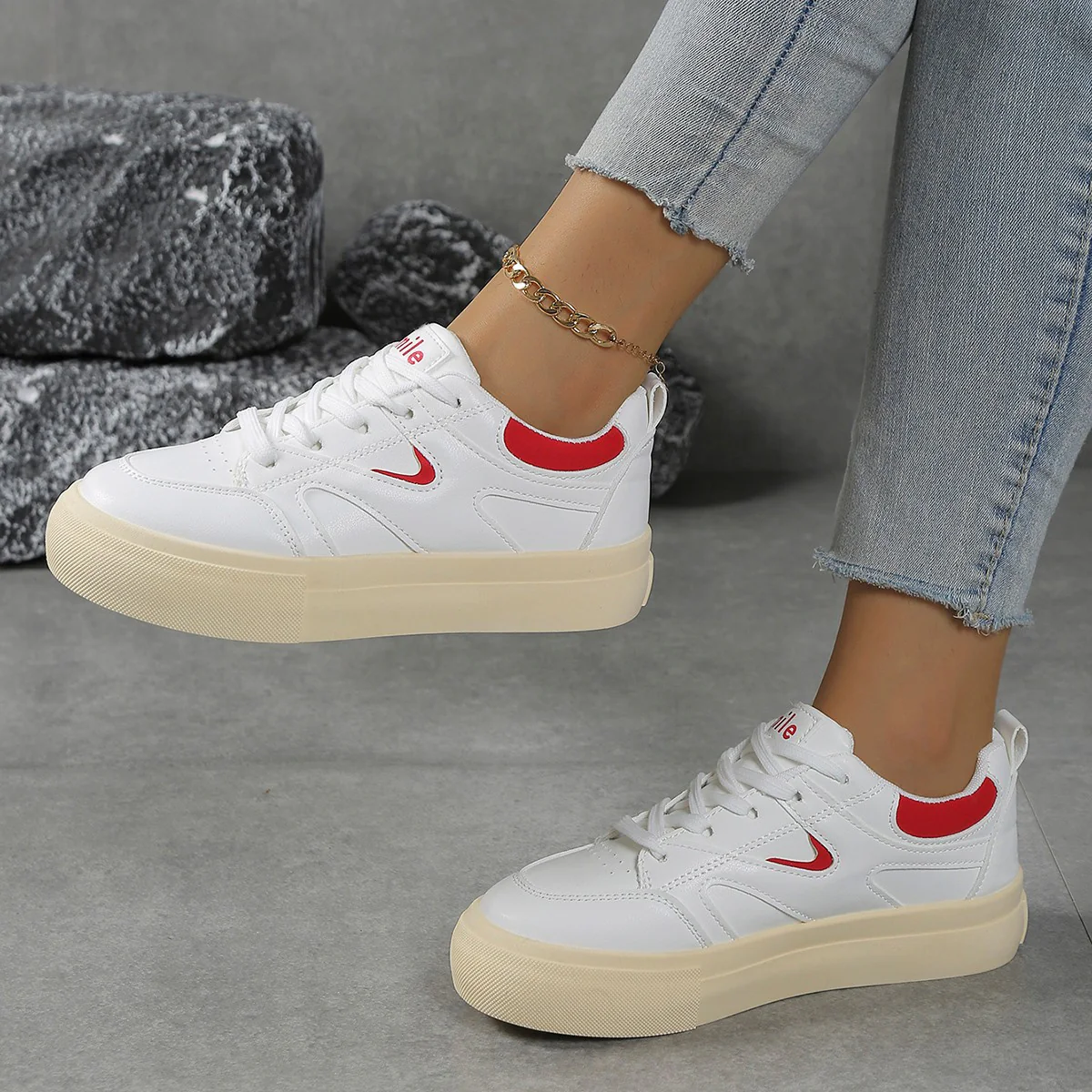 Damen Sneakers im urbanen Sportdesign mit bequemem Innenfutter Heidi Mode - Image 2