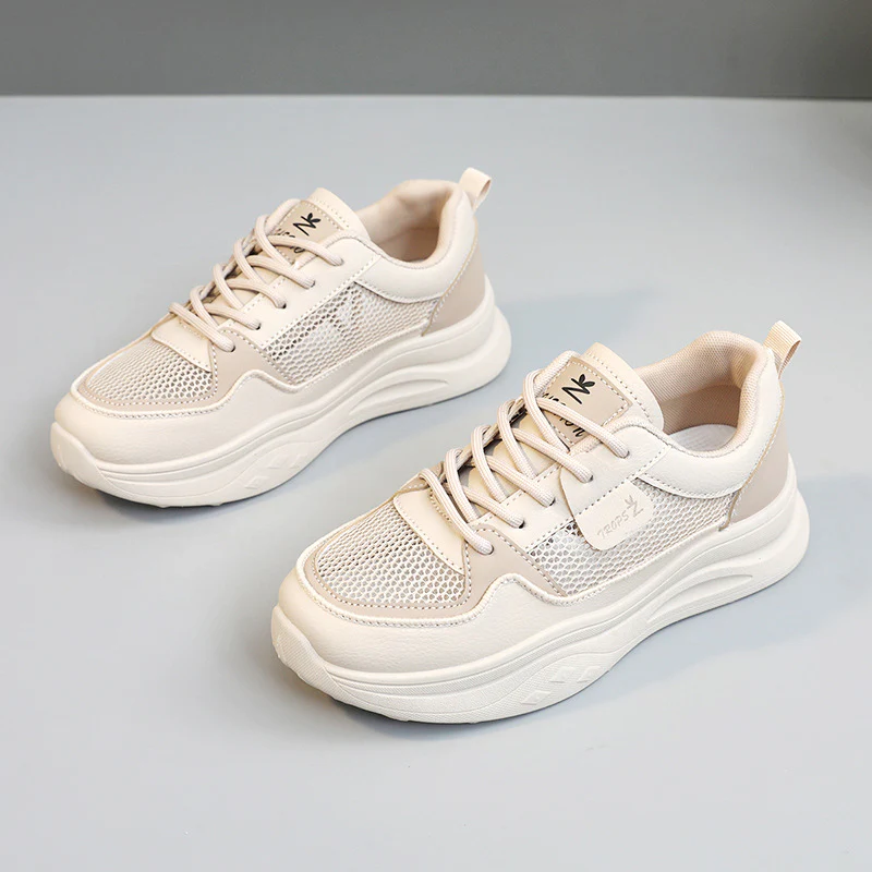 Damen Sneakers mit atmungsaktivem Mesh-Obermaterial und stoßdämpfender Sohle Heidi Mode - Image 2