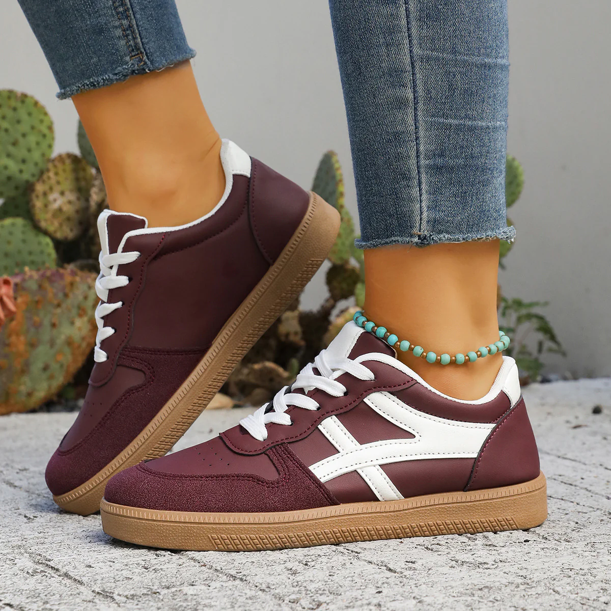 Damen Sneakers mit atmungsaktivem Obermaterial und rutschfester Sohle Heidi Mode - Image 2