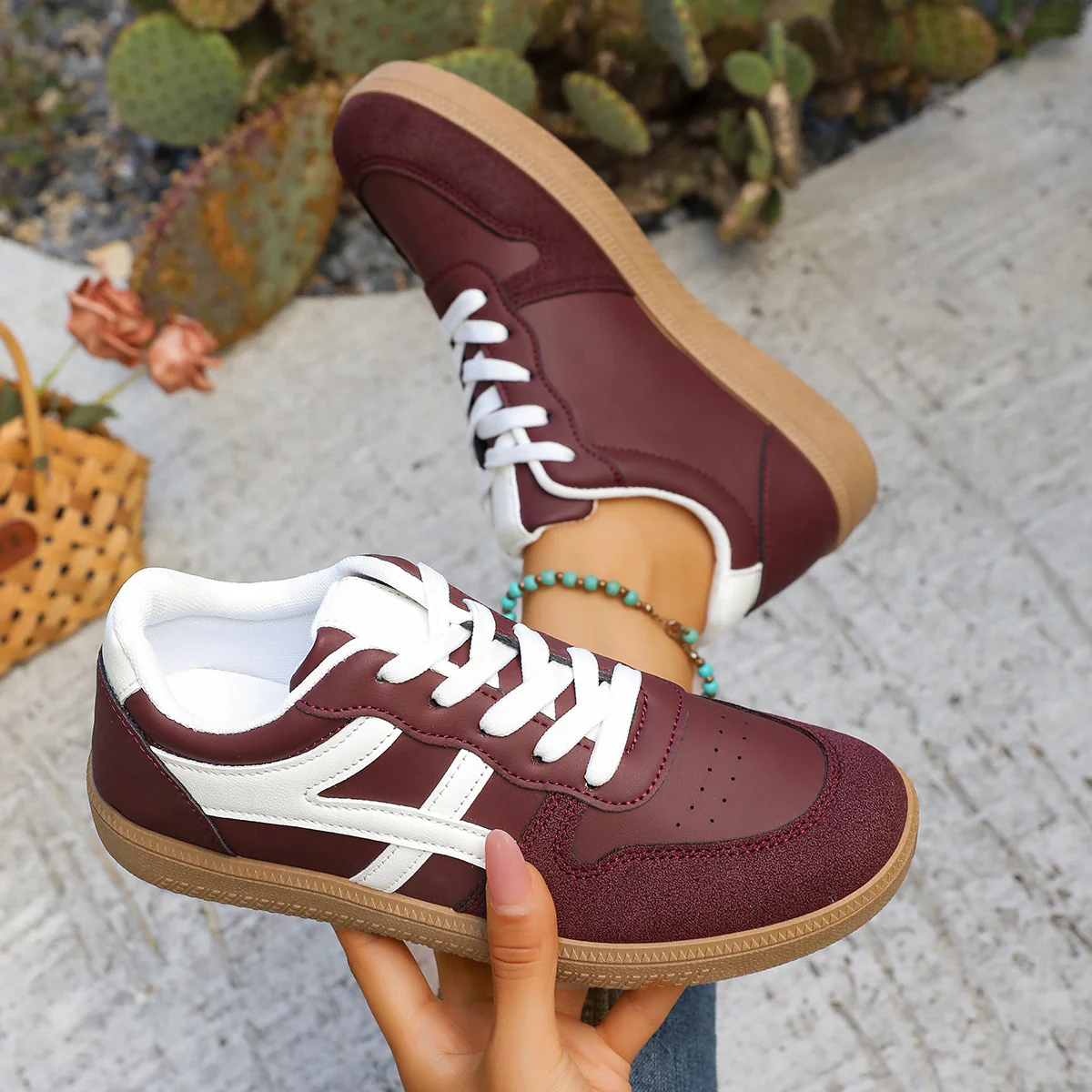 Damen Sneakers mit atmungsaktivem Obermaterial und rutschfester Sohle Heidi Mode - Image 3