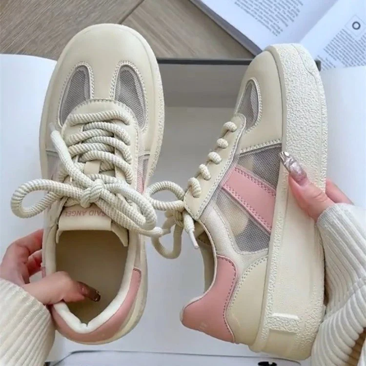 Damen Sneakers mit atmungsaktiver Mesh-Oberfläche und elegantem Design Heidi Mode - Image 2