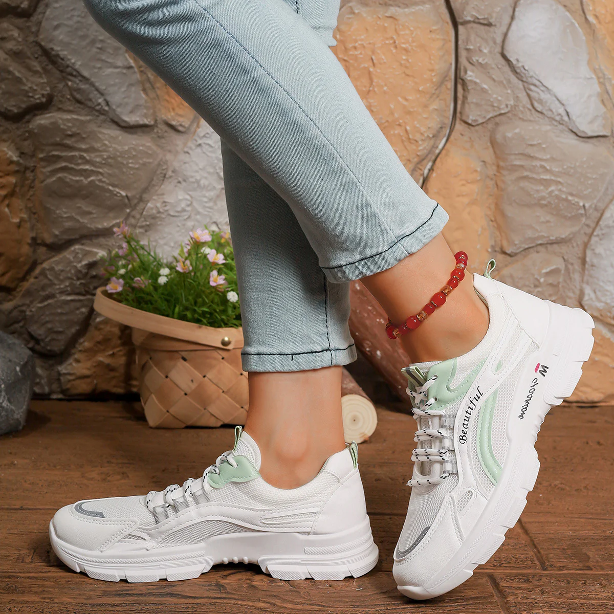 Damen Sneakers mit atmungsaktiver Mesh-Oberfläche und innovativem Dämpfungssystem Heidi Mode - Image 3