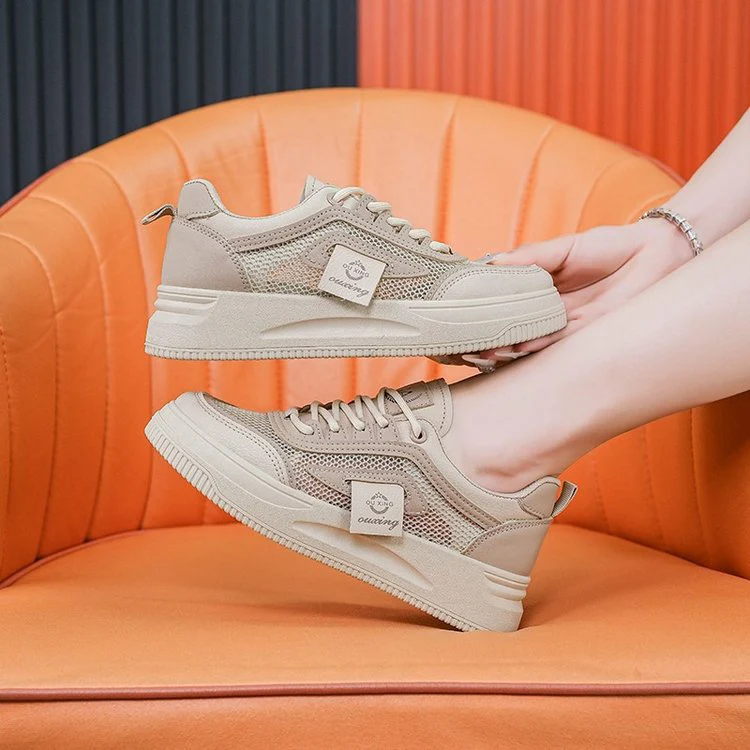 Damen Sneakers mit atmungsaktiver Mesh-Oberfläche und rutschfester Profilsohle Heidi Mode - Image 4