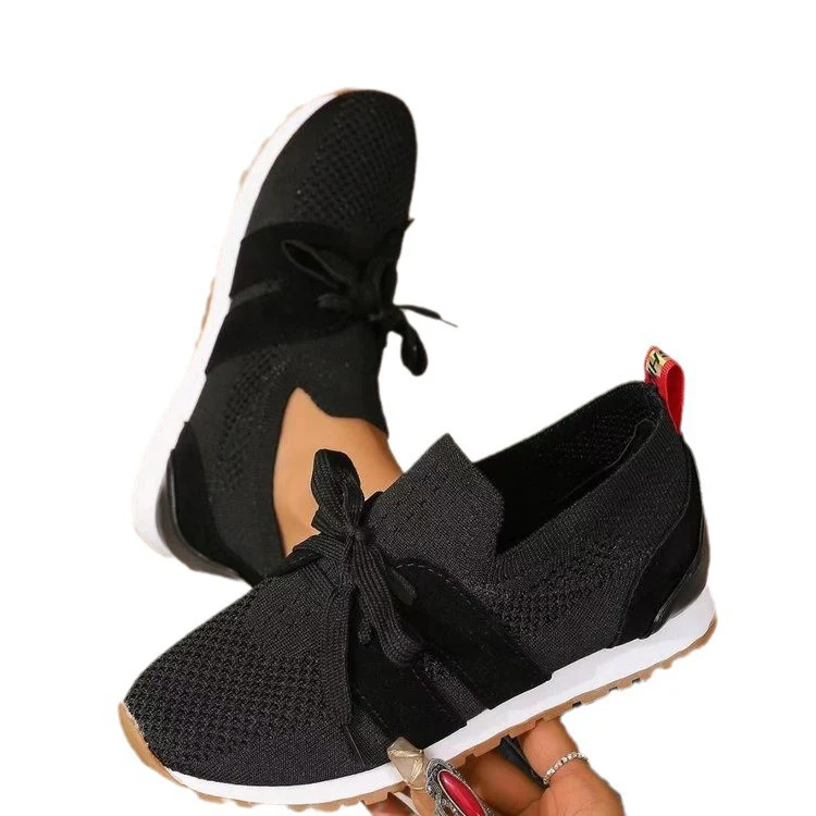 Damen Sneakers mit atmungsaktiver Strickoberfläche und elegantem Schnürdesign Heidi Mode - Image 5