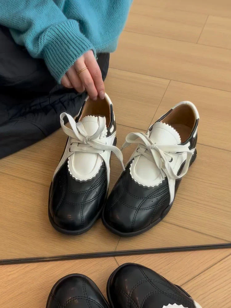 Damen Sneakers mit eleganter Schnürung und modischem Lagenlook Heidi Mode - Image 6