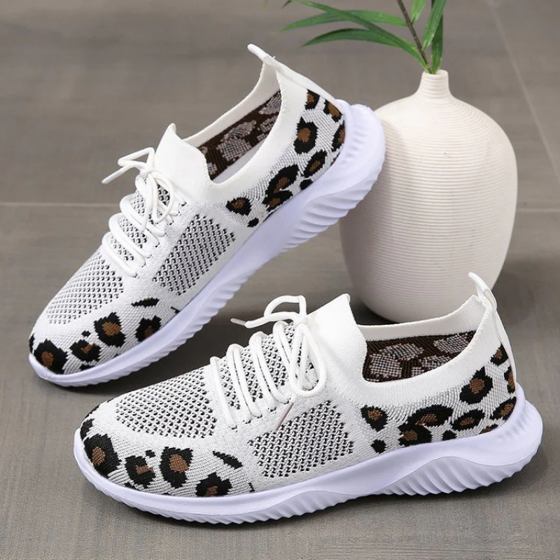 Damen Sneakers mit ergonomischem Mesh-Obermaterial und trendigem Tierprint Heidi Mode - Image 4
