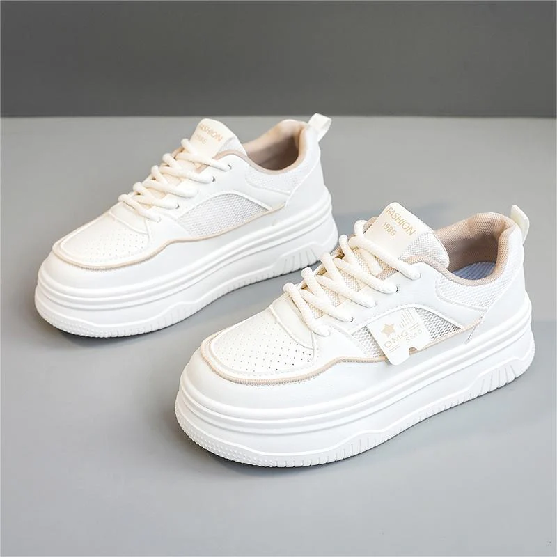 Damen Sneakers mit erhöhtem Sohlenprofil und atmungsaktiver Mesh-Oberfläche Heidi Mode - Image 2