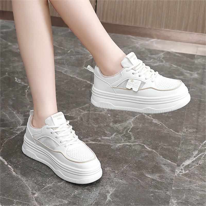 Damen Sneakers mit erhöhtem Sohlenprofil und atmungsaktiver Mesh-Oberfläche Heidi Mode - Image 3