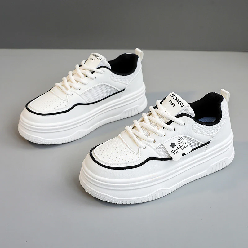 Damen Sneakers mit erhöhtem Sohlenprofil und atmungsaktiver Mesh-Oberfläche Heidi Mode - Image 6
