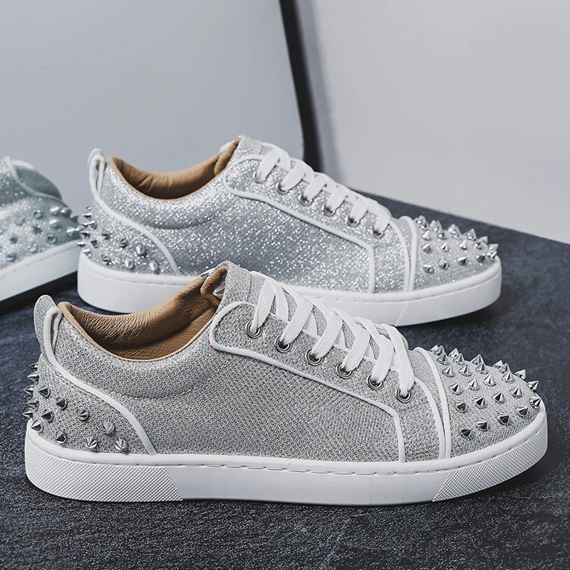 Damen Sneakers mit funkelndem Obermaterial und Nieten-Design Heidi Mode - Image 6