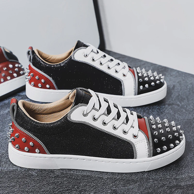 Damen Sneakers mit funkelndem Obermaterial und Nieten-Design Heidi Mode - Image 8