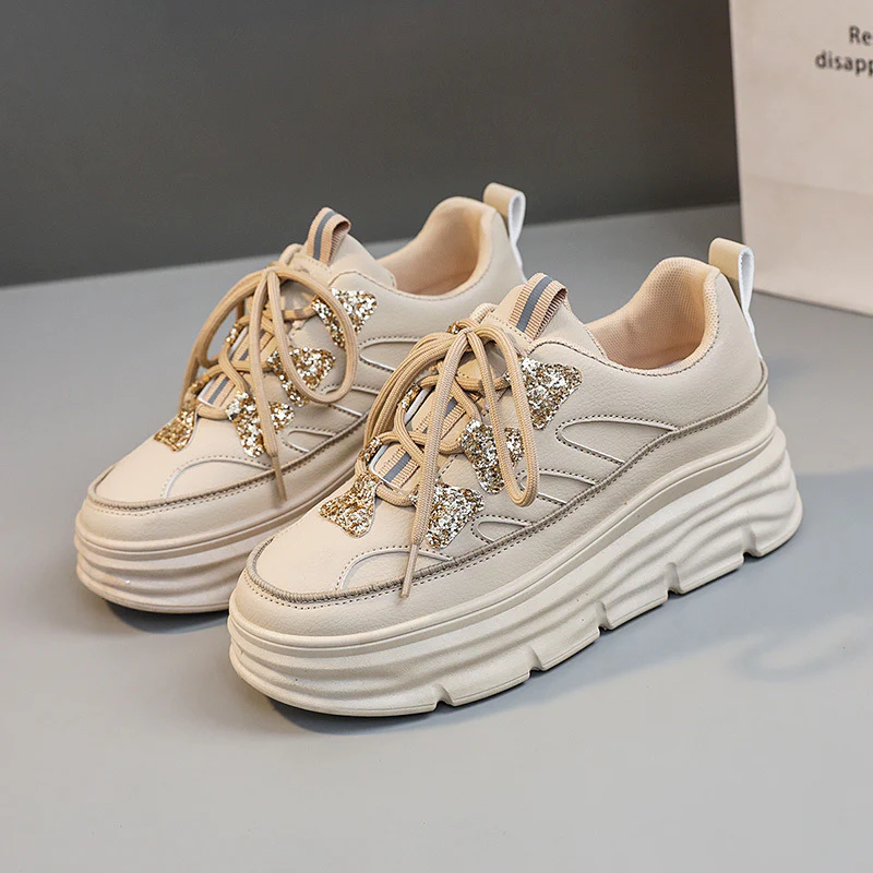 Damen Sneakers mit glitzernden Applikationen Heidi Mode - Image 8
